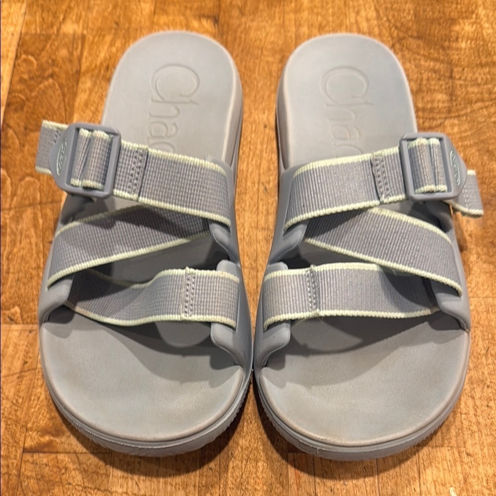 Chaco Blue Sandals with Adjustable Straps and Cushioned Footbed